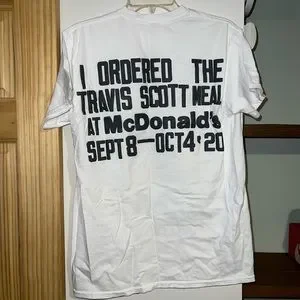 話題コラボ Travis Scott CPFM McDonald Burger Mouth Tee White 話題コラボ Travis Scott CPFM McDonald Burger Mouth Tee White